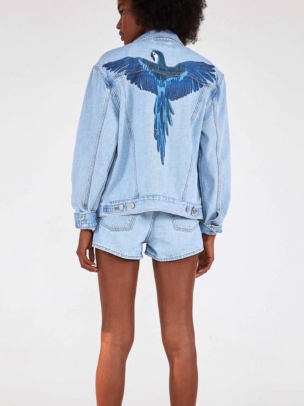 FARM RIO/Levi's Ex Boyfriend Trucker/Jacket S - Picture 1 of 9